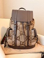 Gucci Monogram Jumbo GG canvas Backpack