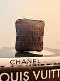 vintage Fendi Zucca Canvas Mini Pouch