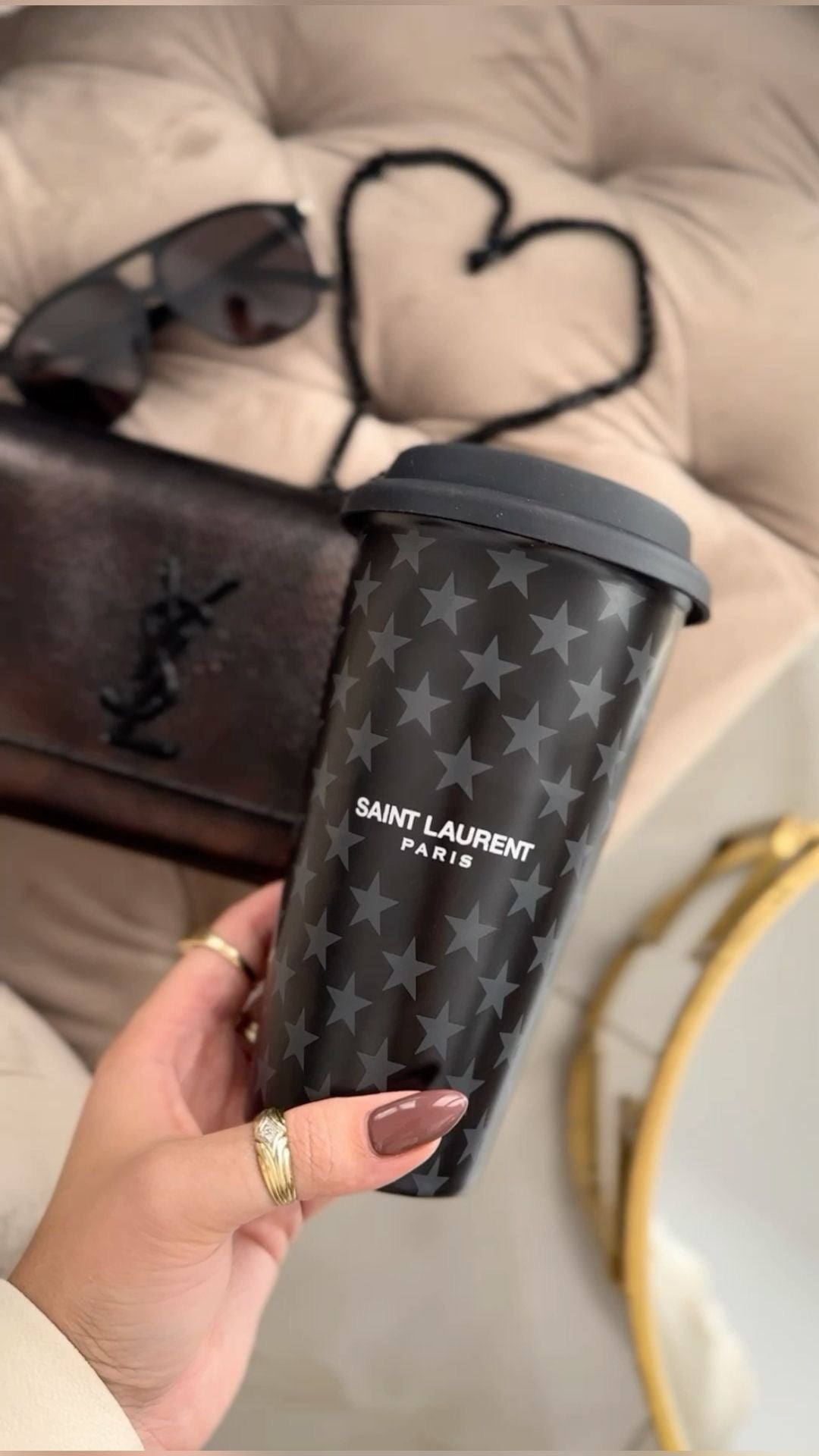 SAINT LAURENT PARIS STAR CERAMIC CUP