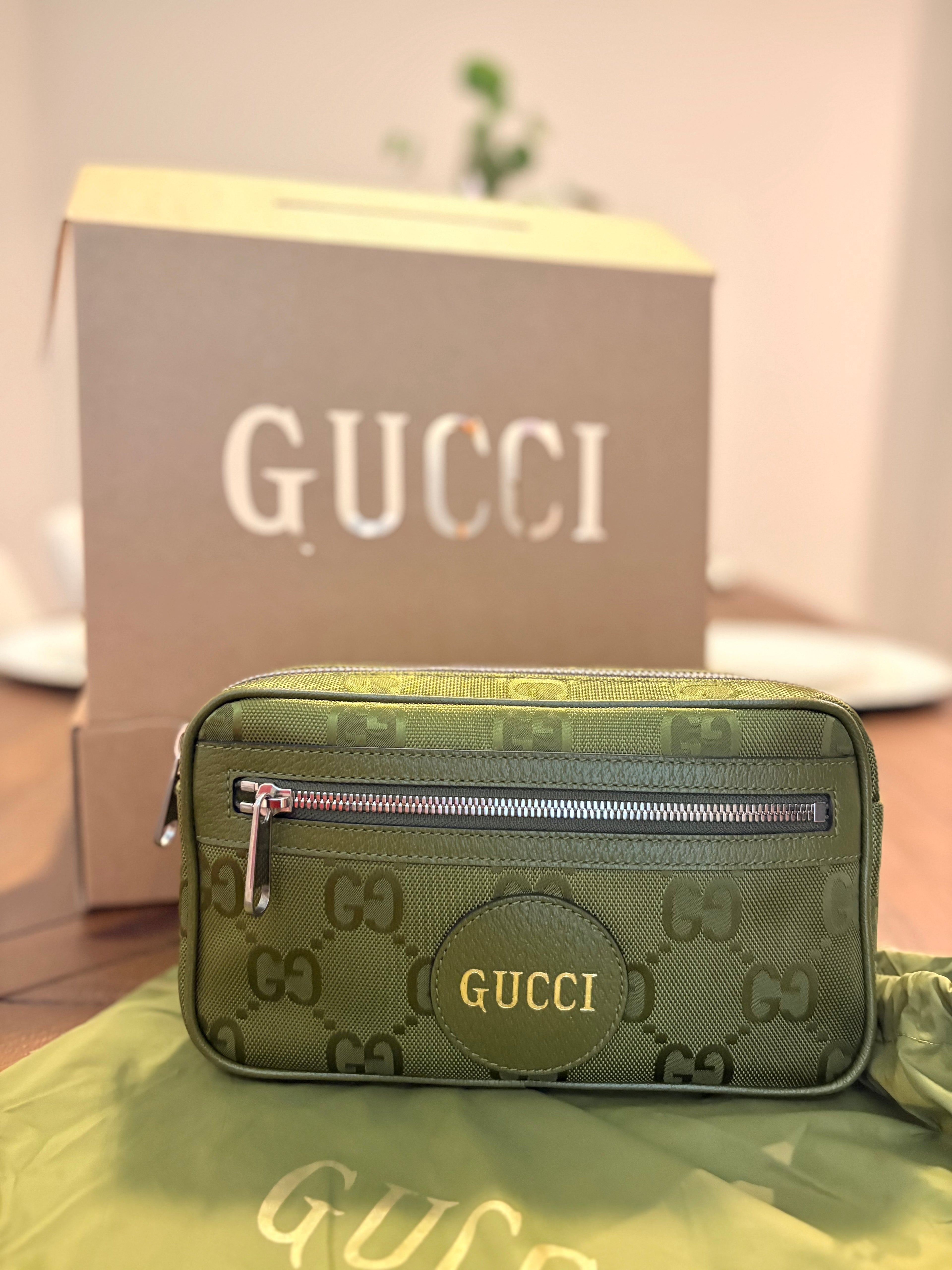 Gucci Off The Grid Belt Bag/Bumbag – Juniper Green