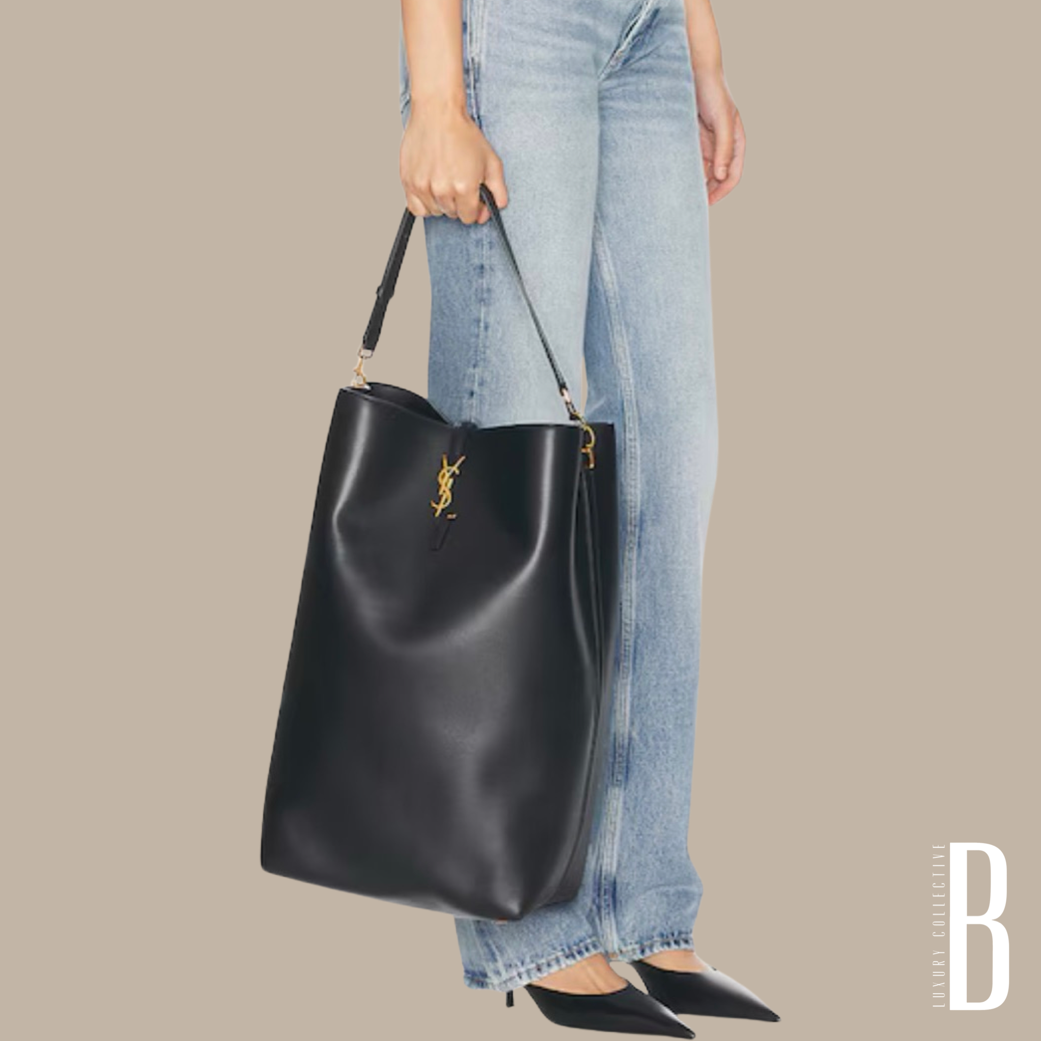 SAINT LAURENT 
Le 37 Oversized Bucket Bag