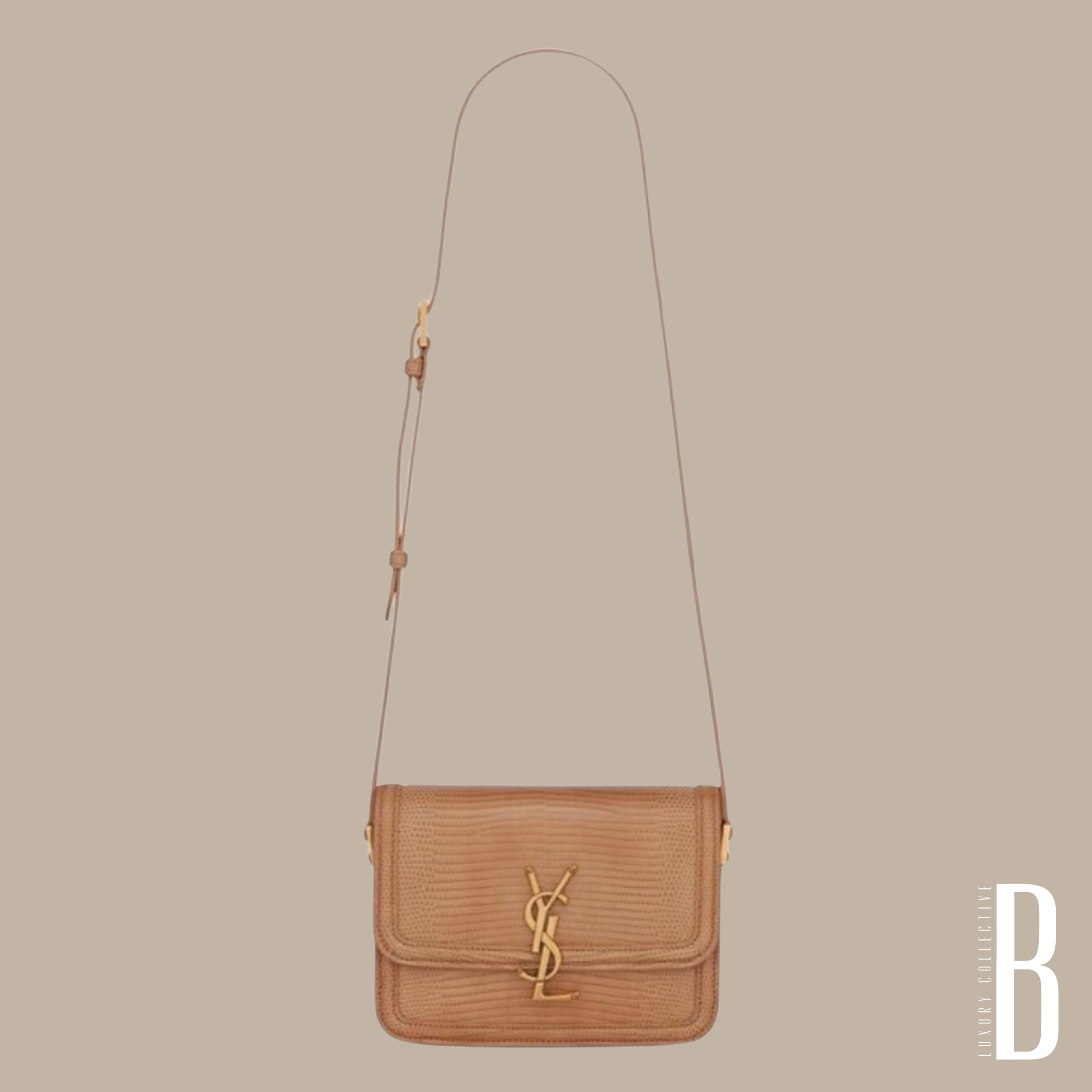 SAINT LAURENT Le 5 À 7 Shoulder Bag in Lizard