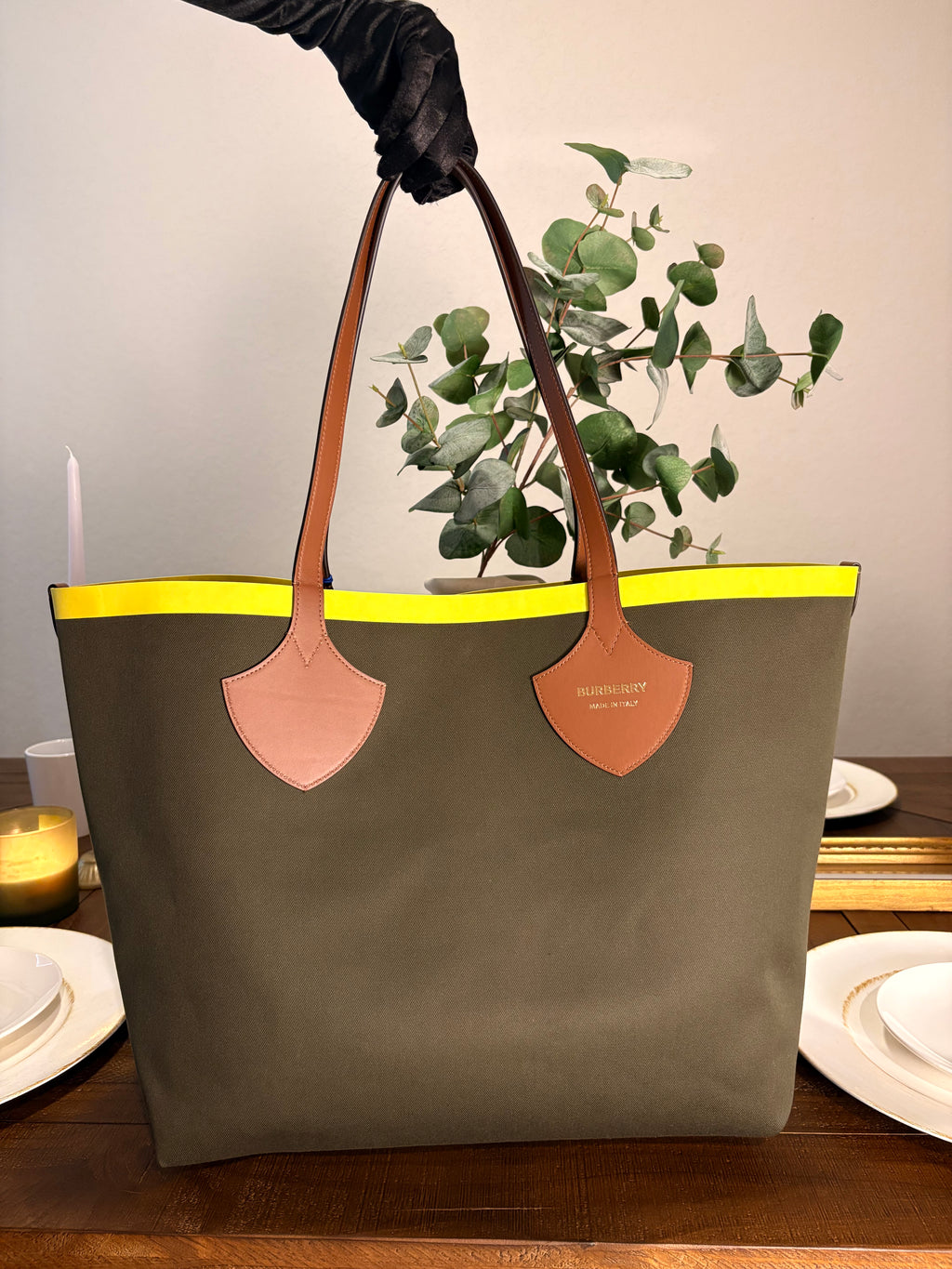 Burberry Check Tote