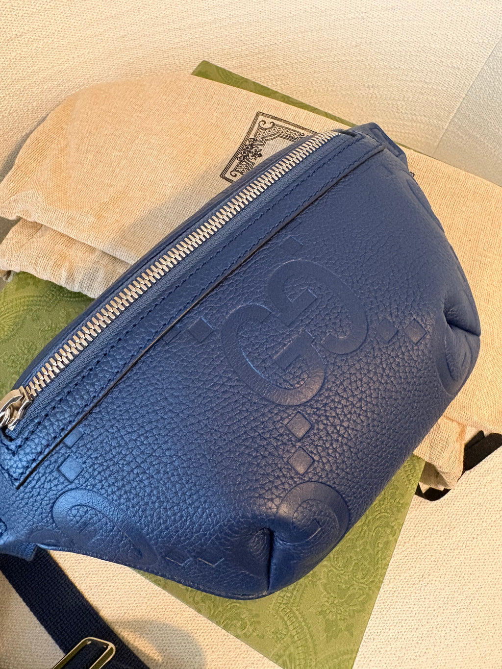 Gucci Jumbo GG bumbag Royal Blue