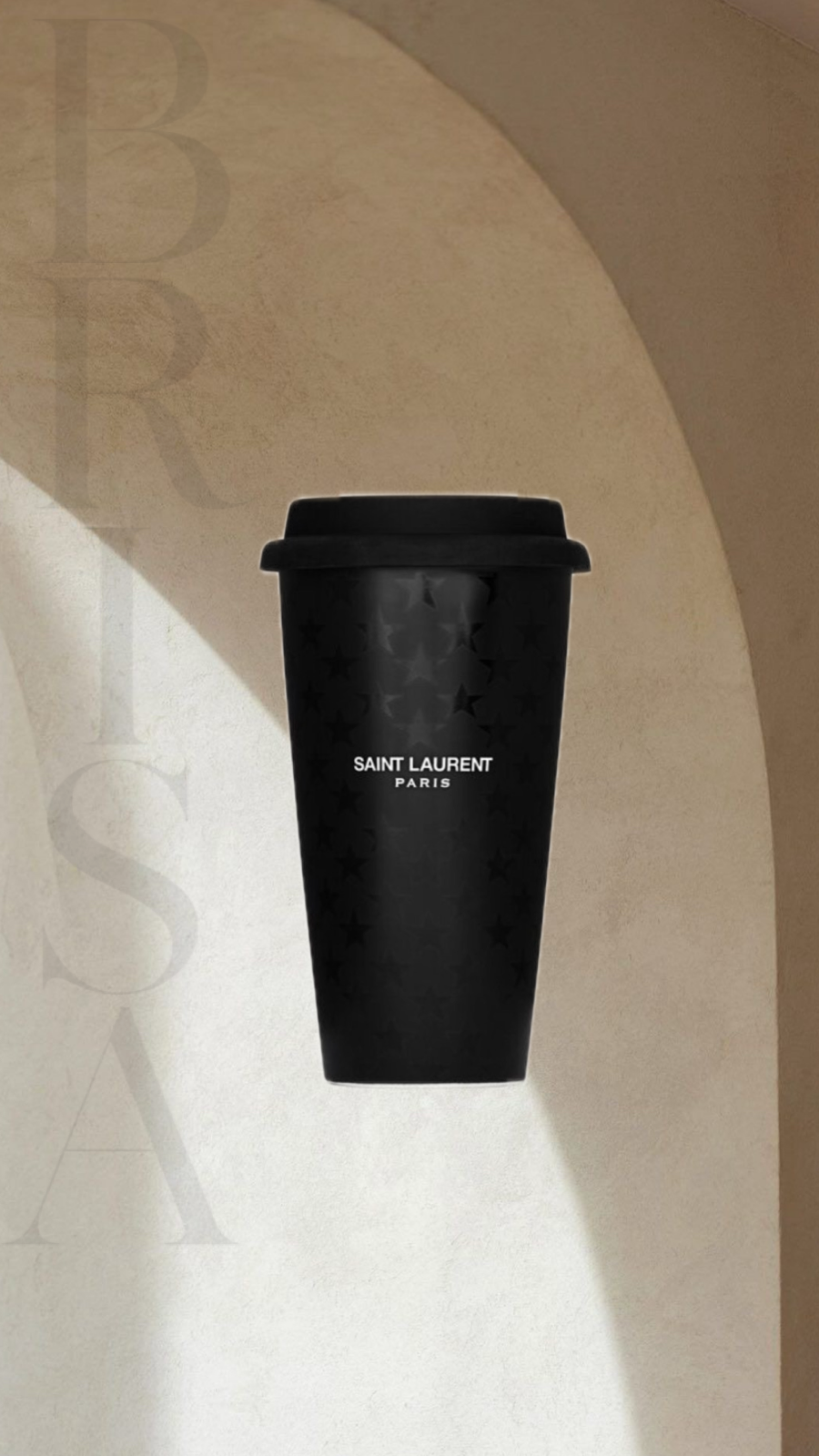 SAINT LAURENT PARIS STAR CERAMIC CUP