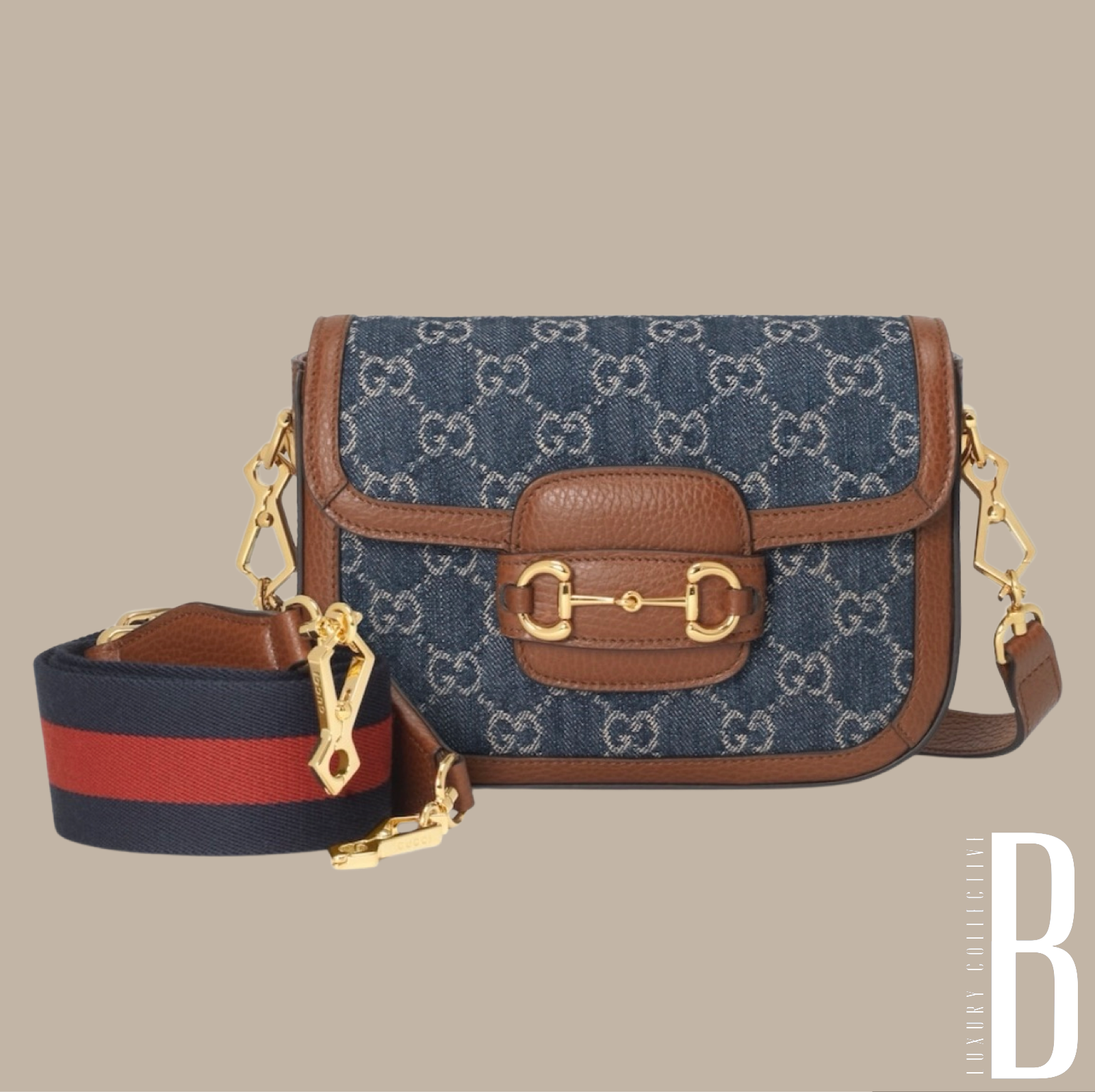 Gucci 1955 Denim Horsebit