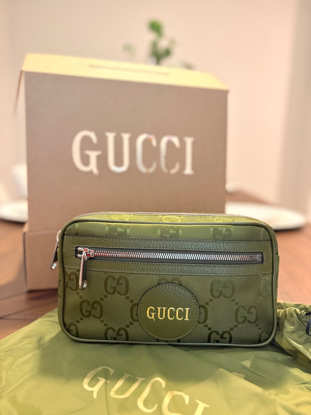 Gucci Off The Grid Belt Bag/Bumbag – Juniper Green