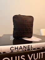 vintage Fendi Zucca Canvas Mini Pouch