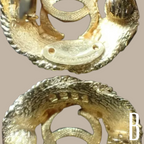 Chanel CC Logo Round Chain Clip-on Earring Gold