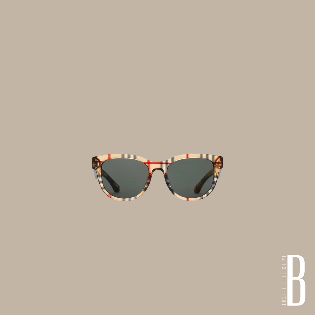 Check Round Sunglasses