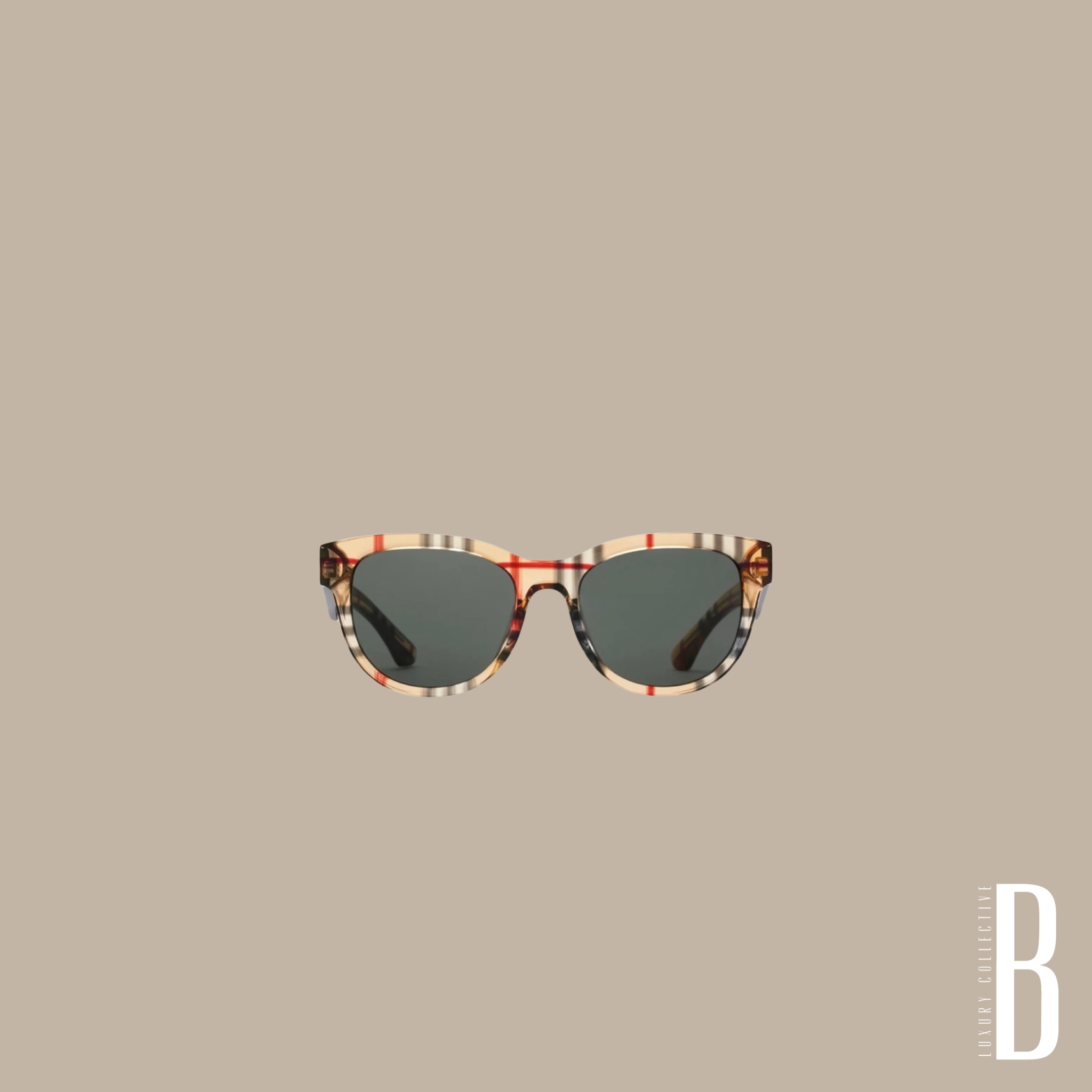 Check Round Sunglasses