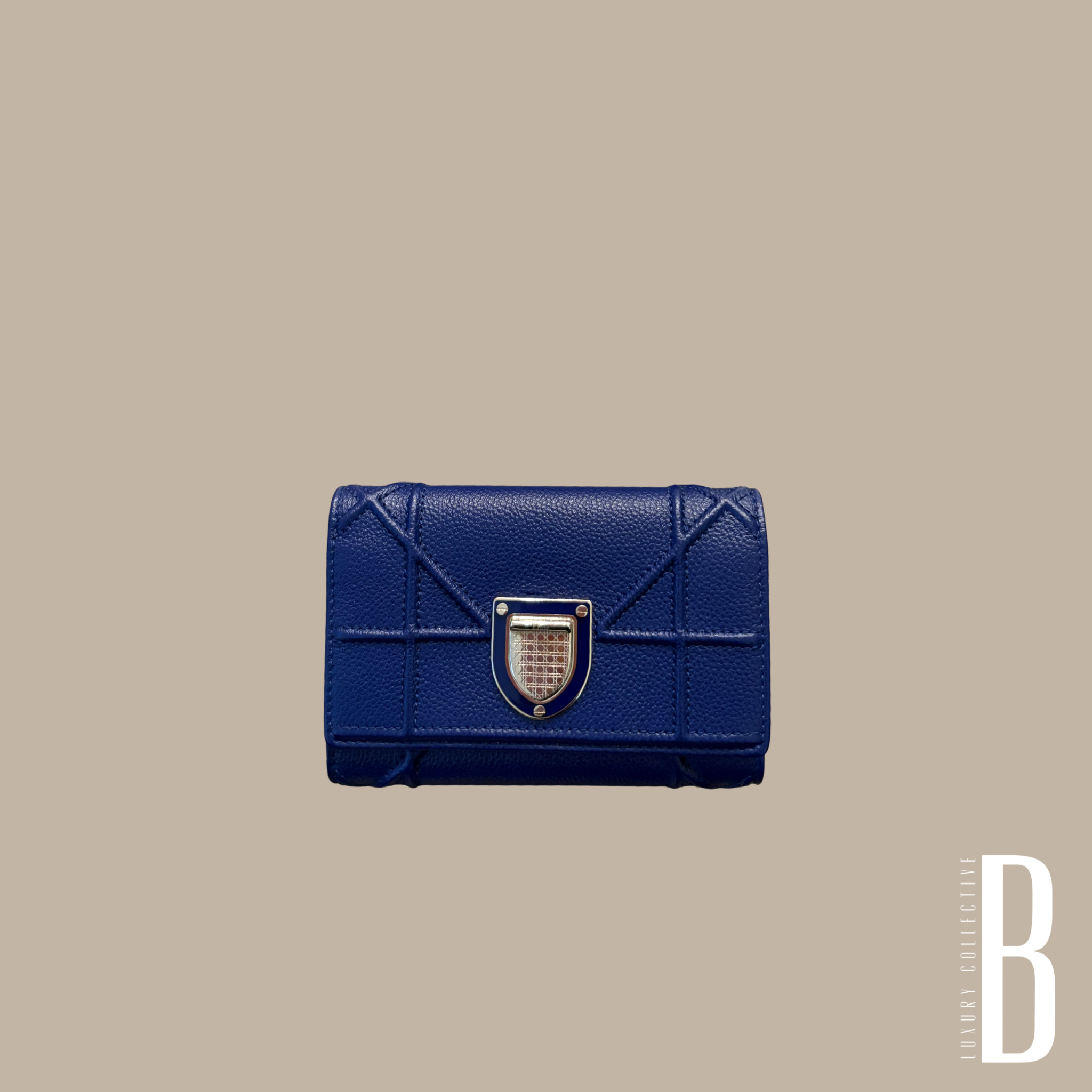Christian Dior Blue Diorama Wallet
