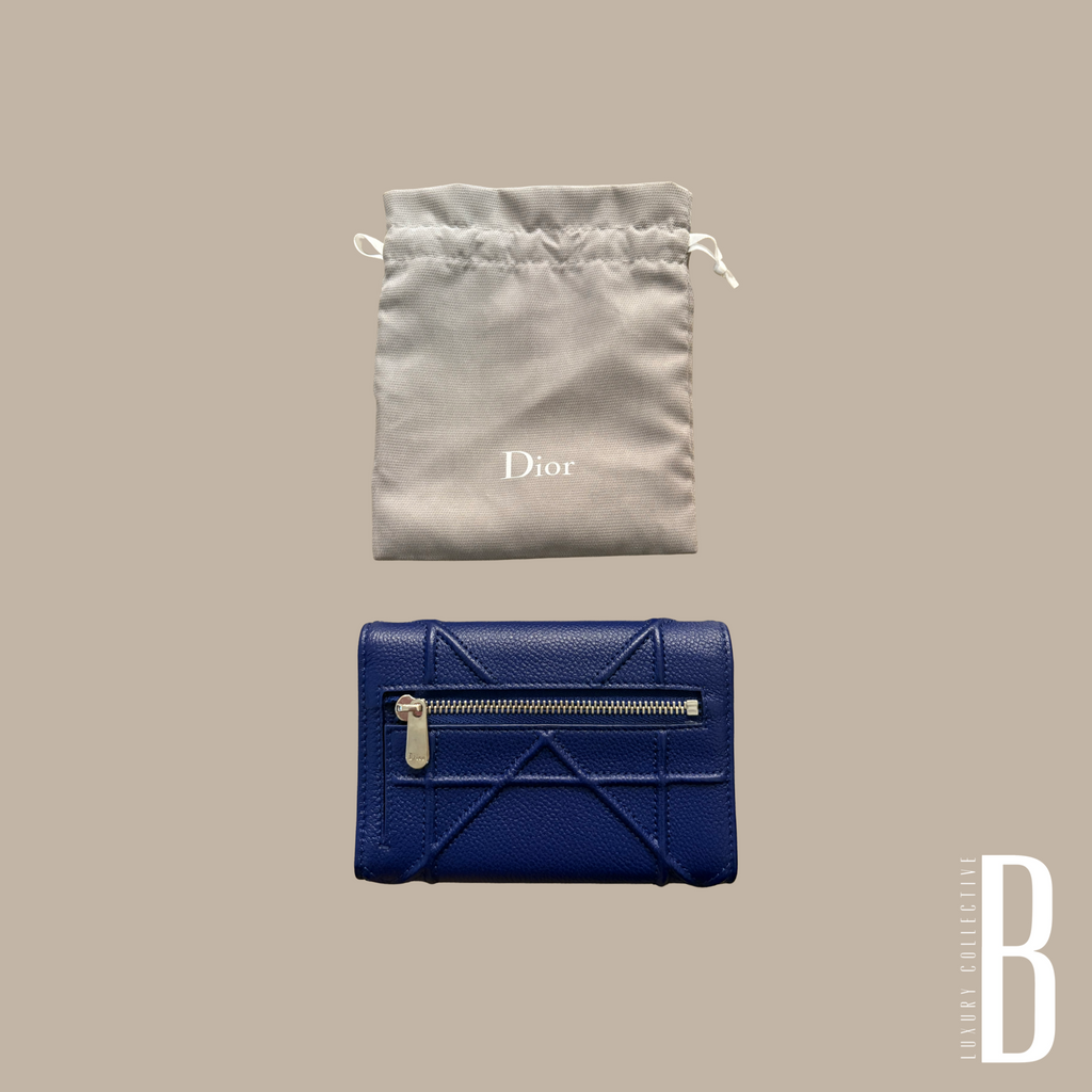 Christian Dior Blue Diorama Wallet