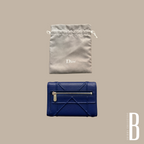 Christian Dior Blue Diorama Wallet