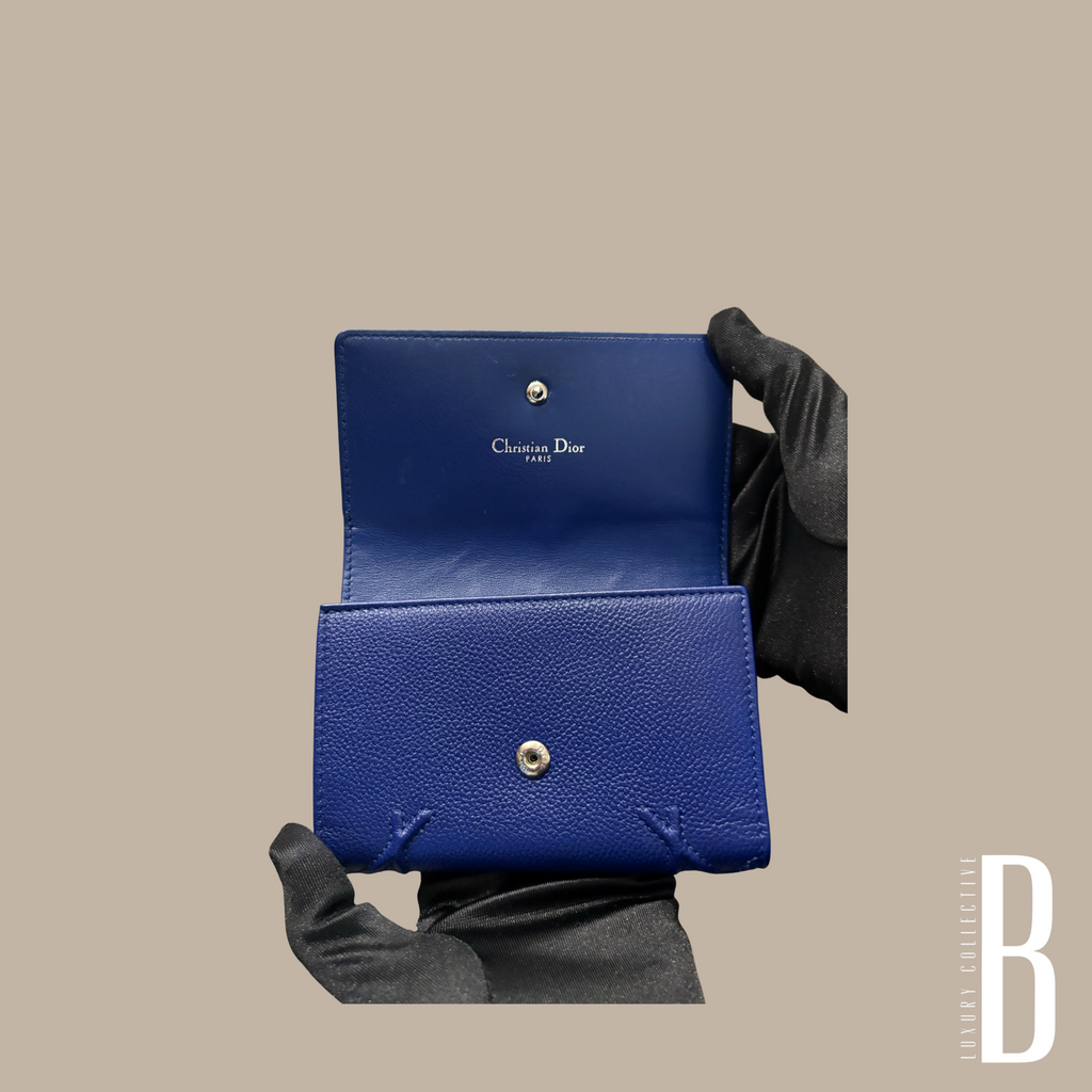 Christian Dior Blue Diorama Wallet