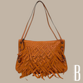 Bottega Veneta Intrecciato Leather Shoulder Bag Orange