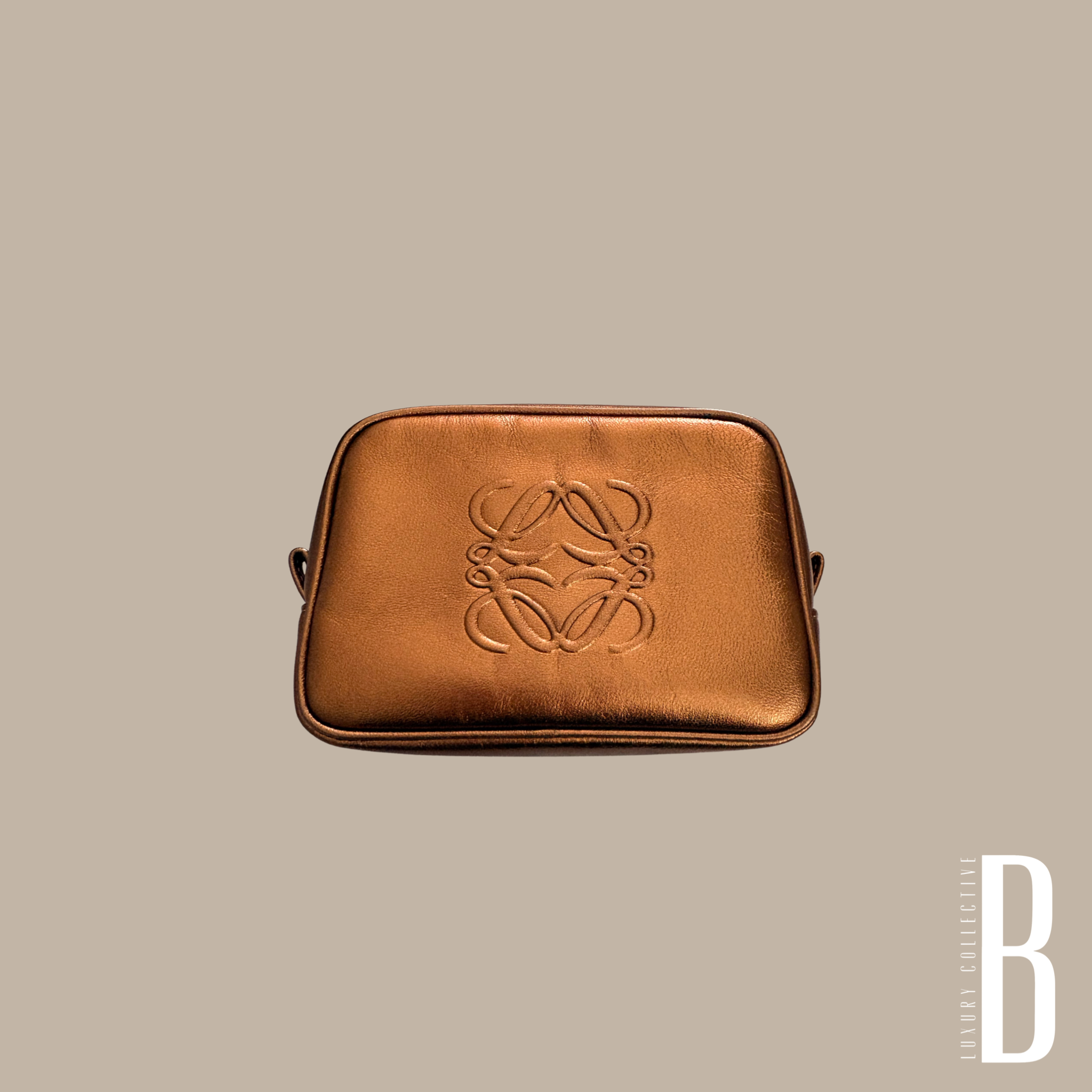 Loewe Anagram Pouch Bronze