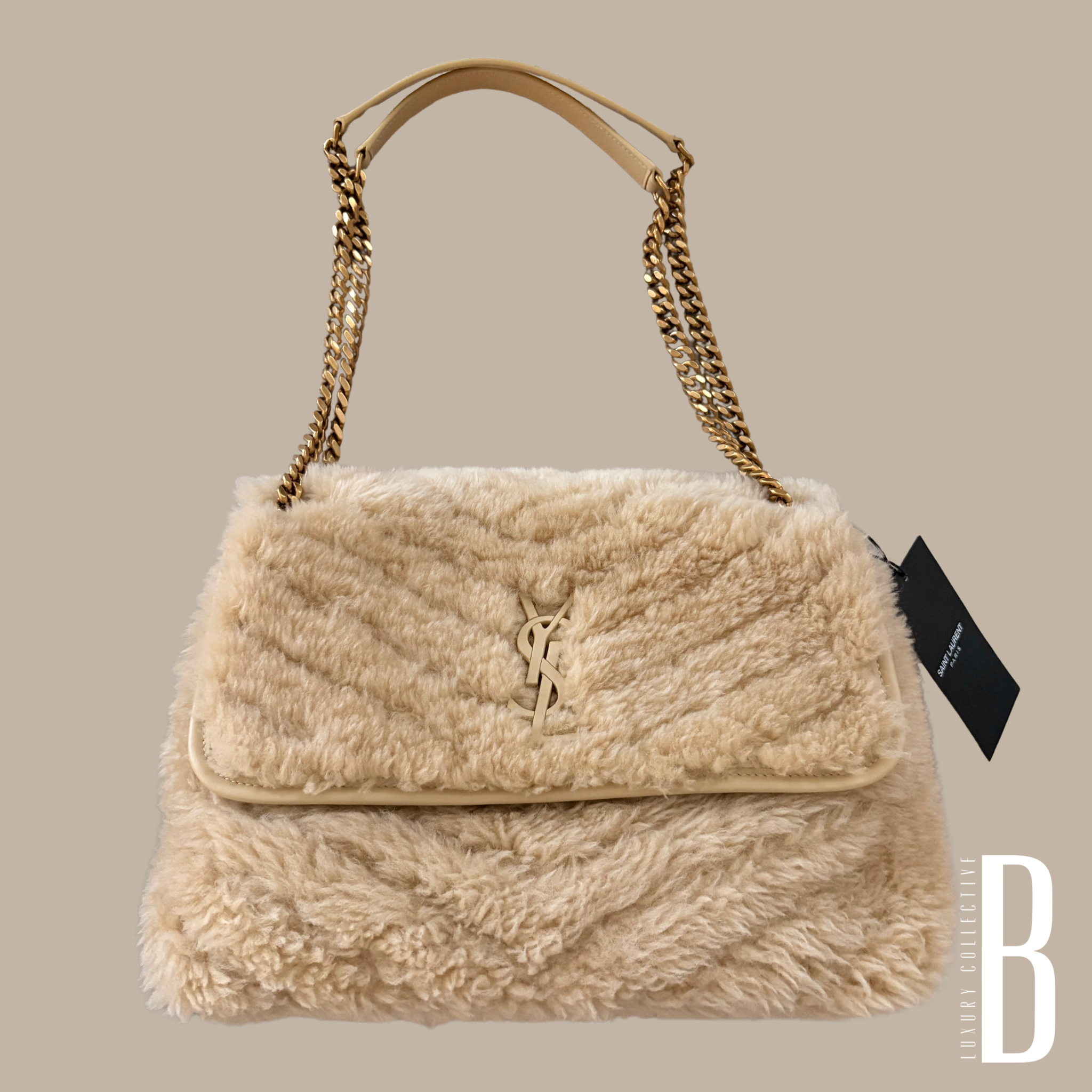 Saint Laurent 2021 Medium Shearling Niki Bag