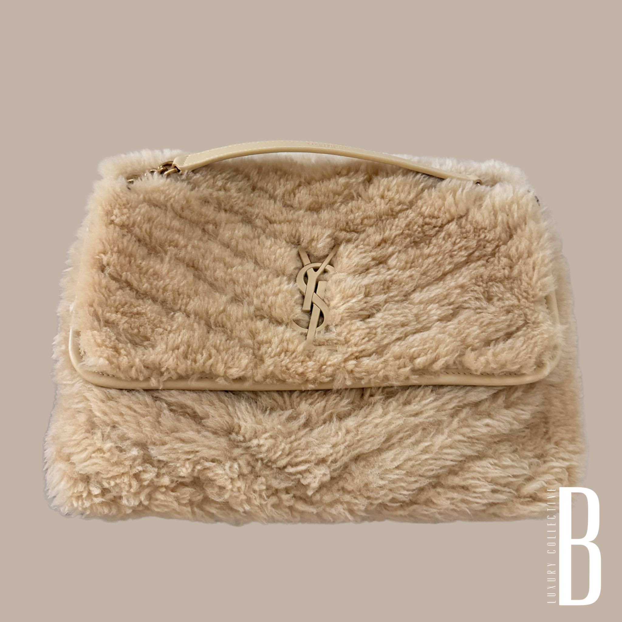 Saint Laurent 2021 Medium Shearling Niki Bag