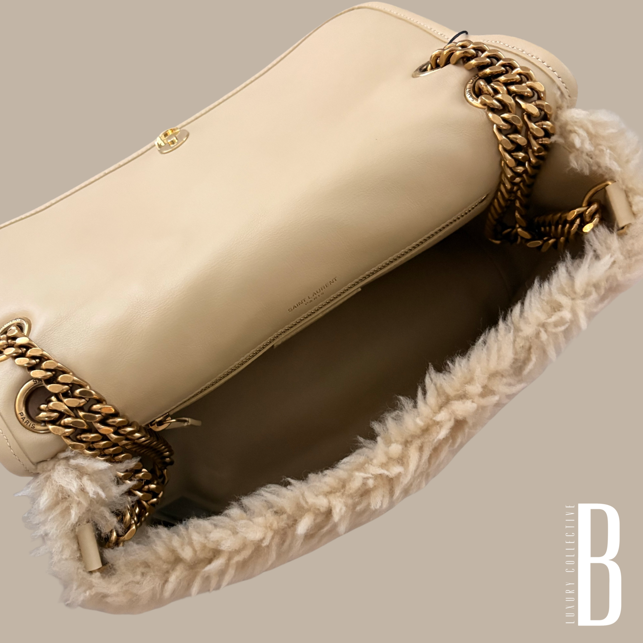 Saint Laurent 2021 Medium Shearling Niki Bag