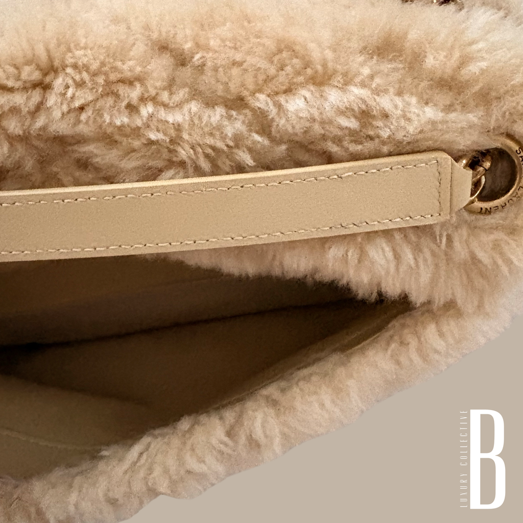 Saint Laurent 2021 Medium Shearling Niki Bag