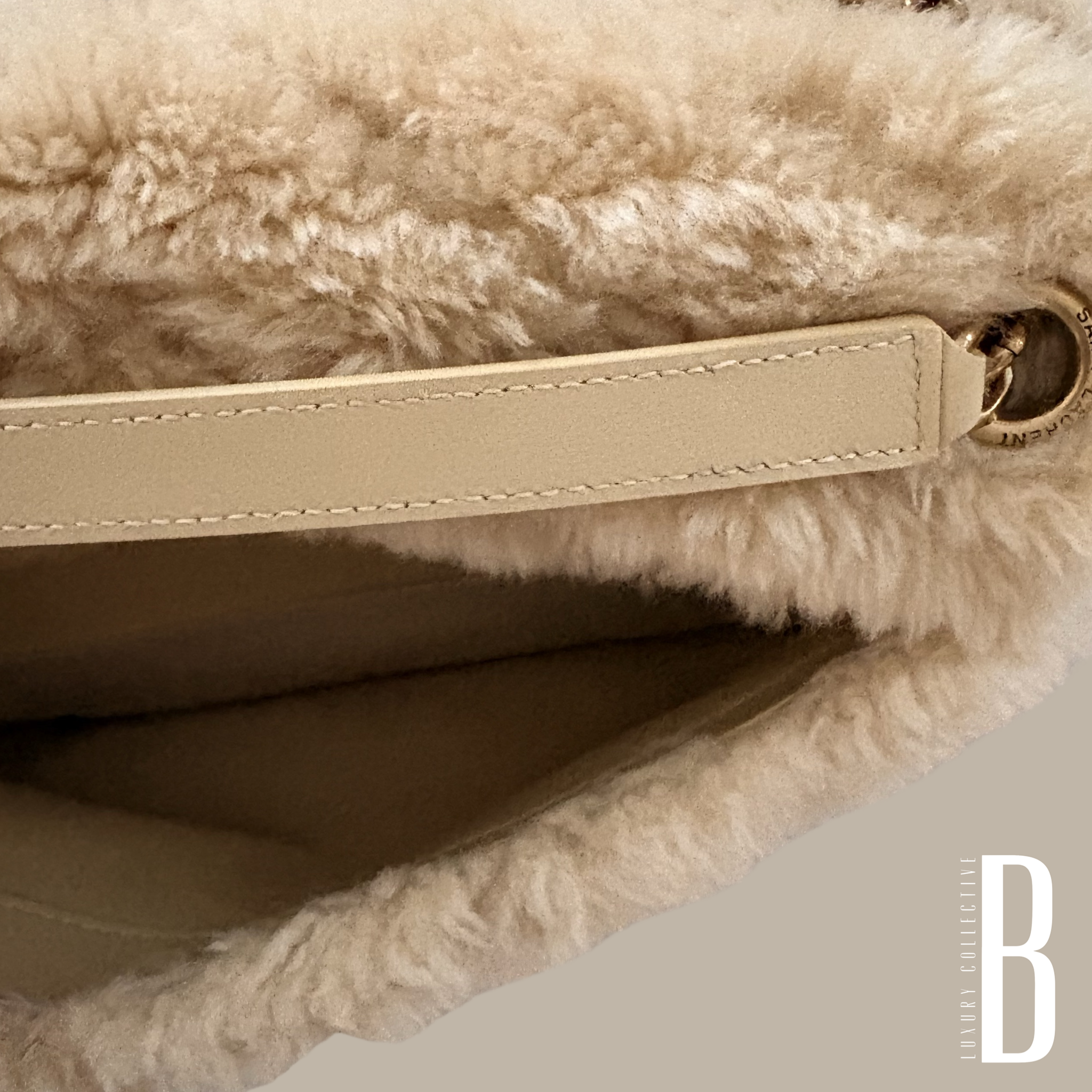 Saint Laurent 2021 Medium Shearling Niki Bag