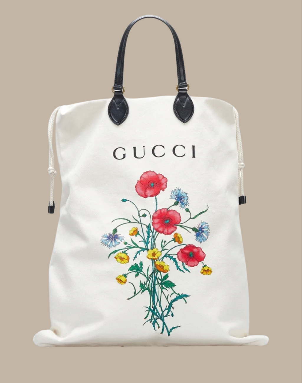 Gucci Chateau Marmont Drawstring Canvas Tote
