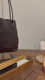 Vintage Gucci GG Brown Denim Shoulder